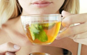 Drinking up green tea